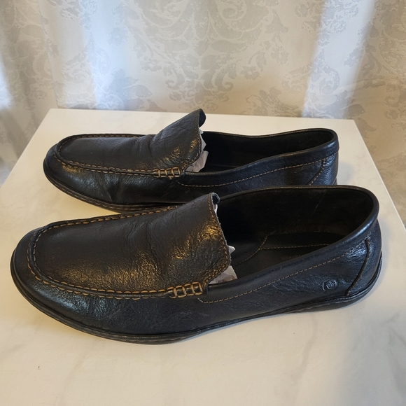 BORN Men's Loafer Driving Leather Shoes, Size 12M, Black, Slip on, Classic Style - Picture 12 of 16